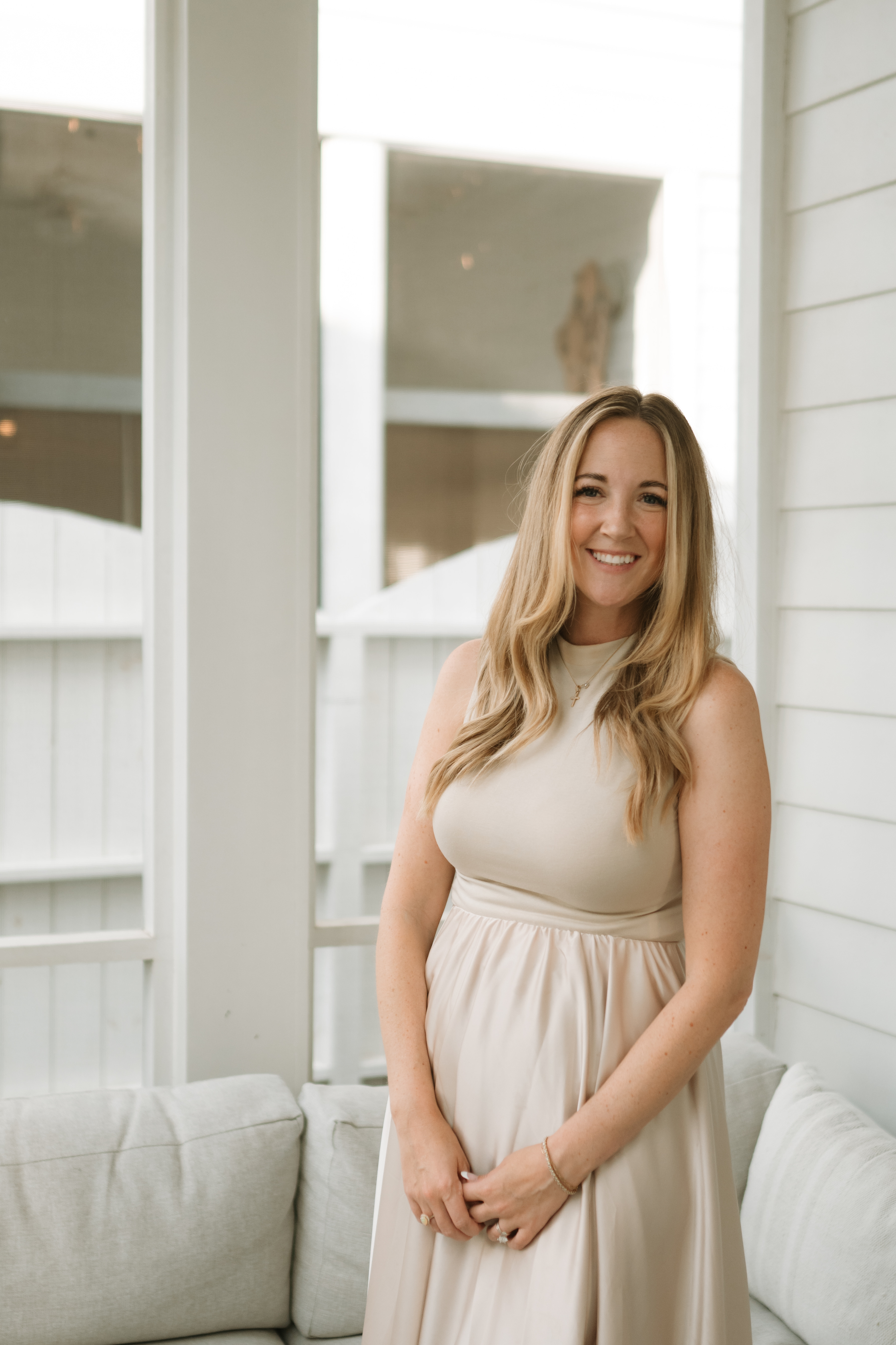 Jenn Eusterwiemann, TFW Global scalping educator, showing a moving average crossover on a live forex chart